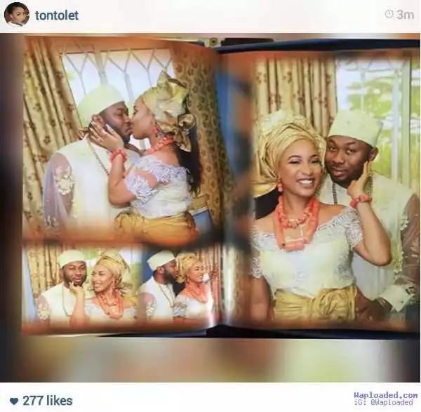 Tontoh Dike is dangerously in love as she pens emotional romantic message for hubby